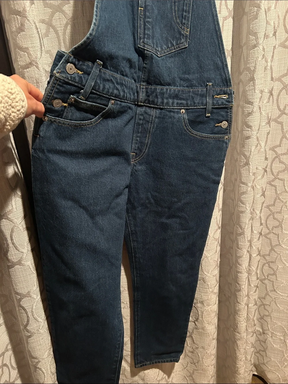 Levi's Indigo Blue Denim Overalls with Signature Patch - Picture 3 of 5